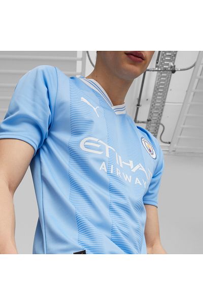 Puma قميص مانشستر سيتي الأساسي للرجال 23/24 - أزرق