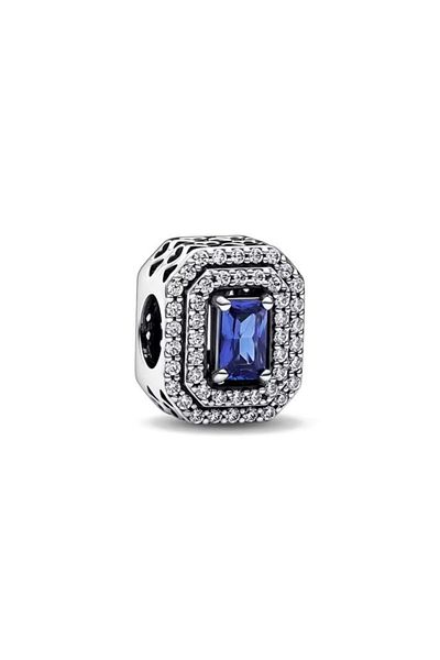 delis Pandantiv/talisman Din Argint 925, Jw1192, Model Elegant Cu Piatră Albastră, Placat Cu Rodiu