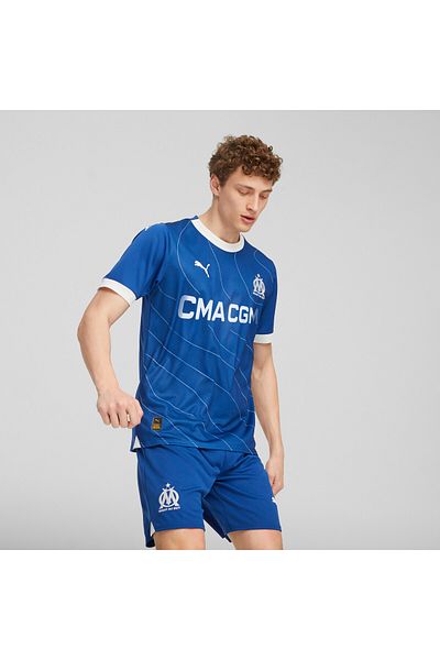 Puma قميص جيرسي لكرة القدم للرجال من Olympique de Marseille 23/24 - أزرق