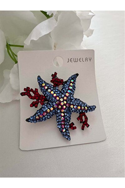 Pelin Aksesuar Deniz Yıldızı ve Mercan Broş