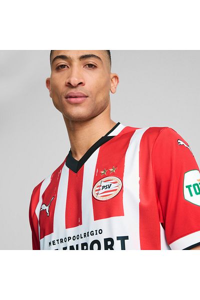 Puma Mens Psv Eindhoven 24/25 Home Football Jersey Top - Red