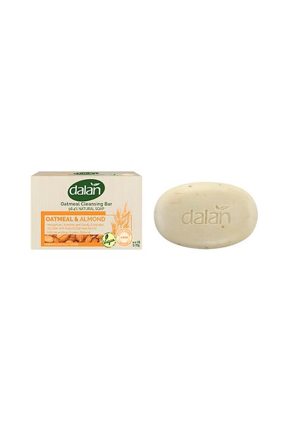 Dalan Set Of 2 Pieces Cleansing Soap With Oatmeal And Almonds, 115gx2