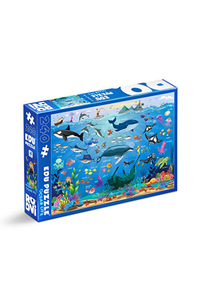 D-Toys Viața în ocean - Puzzle educativ pentru copii, 240 de piese