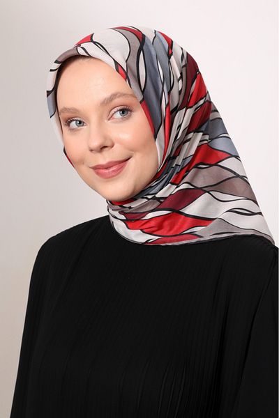 Levidor Eșarfă din bumbac ușor cu model spiralat geometric