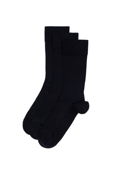 Pierre Cardin Erkek Bambu Karışımlı 3'lü Paket Lacivert Soket Basic Çorap 50308477-200