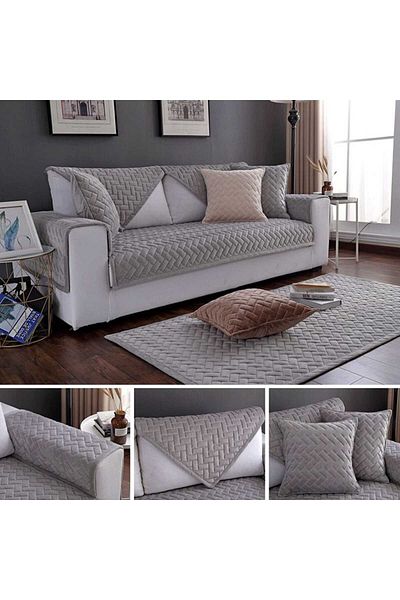 vivamia One Piece 90 X200 Non-Slip Base Quilted 3-Seat Sofa Bed Sofa Cover