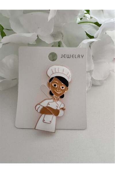 Pelin Aksesuar Kadın Aşçı Şef Pastacı Broş