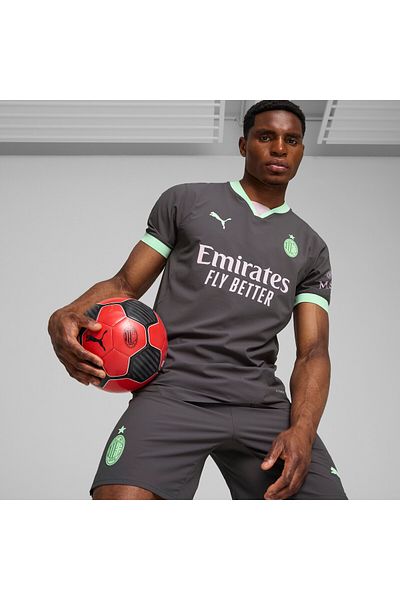 Puma Mens Ac Milan 24/25 Authentic Third Football Jersey Top - Multicolor