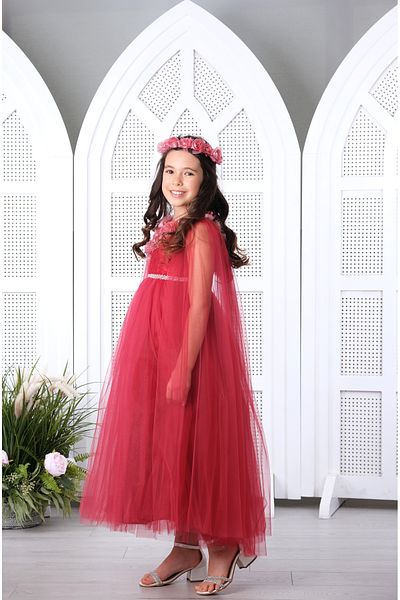 Via Bambino Flower Girls Dress - Red 3098