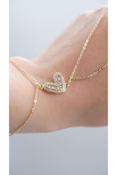 Jerie Baguette Stone Heart Detail Şahmeran