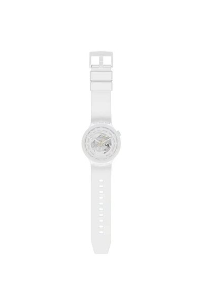 Swatch Men’s Analogue Quartz Movement Watch with Bioceramic 47mm Case and Bio-sourced Bracelet