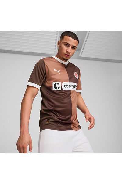 Puma Mens Fc St. Pauli 24/25 Home Football Jersey Top - Brown