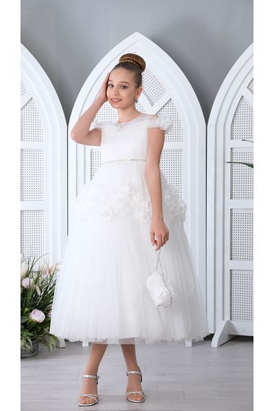 Via Bambino White Teen Dress - Model 3131