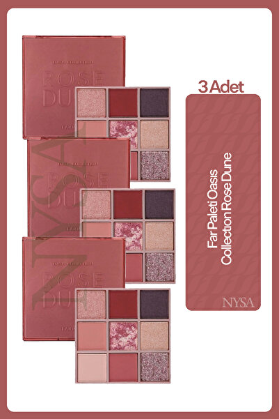 Farmasi Far Paleti Oasıs Collectıon Rose Dune - 3 Adet