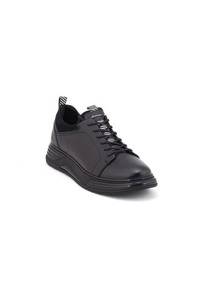 MARCOMEN 21187 Men's Genuine Leather Stretch Casual Shoes