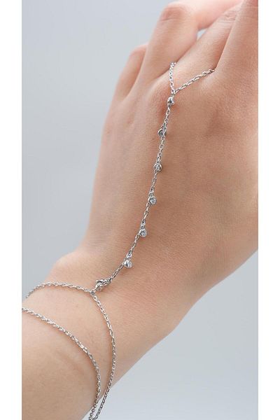 Jerie Oval Zircon Stone Hanging Şahmeran