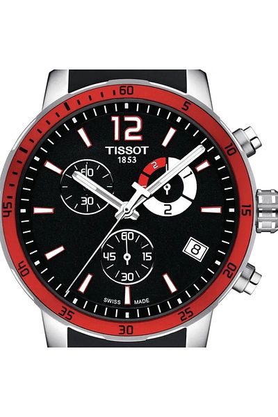 TISSOT Men’s Analogue Quartz Movement Watch with Stainless Steel 42mm Case and Silicone Bracelet