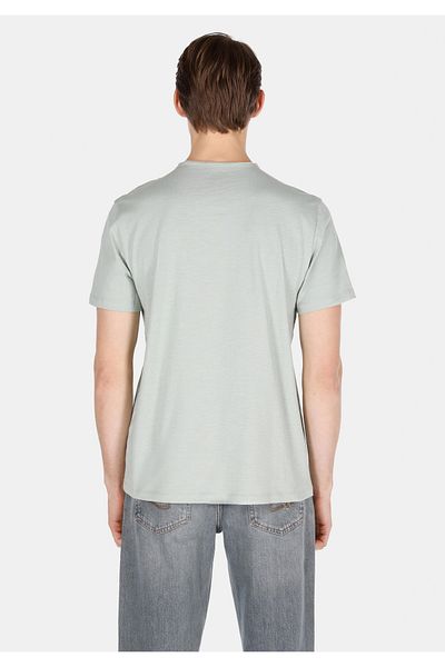 Colin's Regular Fit Round Neck Plain Men's Turquoise Short Sleeve T-Shirt