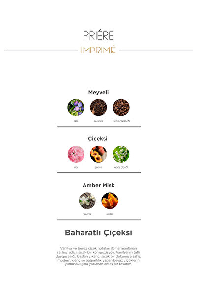 Imprime Priére Edp 15 ml Travel Size Women's Perfume |   Spicy and Floral |   Plum, Carnation, Vanilla, Amber