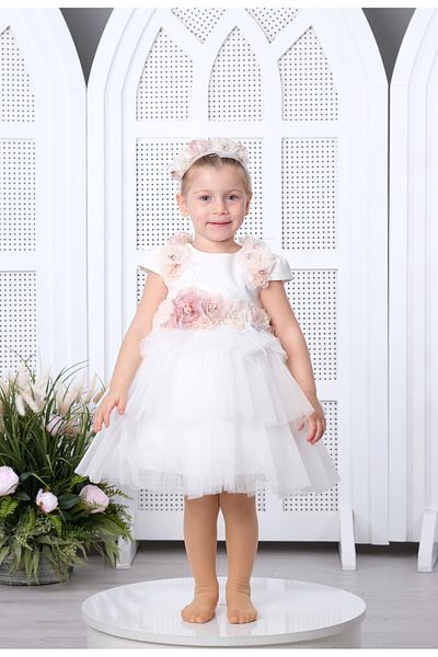 Via Bambino White Baby Dress - Model 3154
