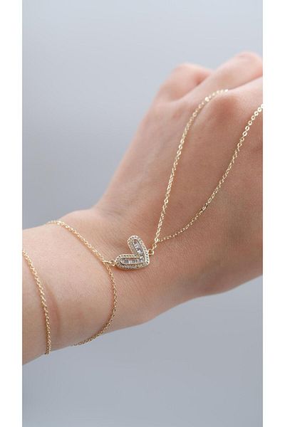 Jerie Baguette Stone Heart Detail Şahmeran