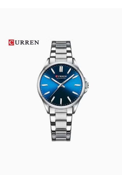 Curren Fashion Women Watch Top Brand Luxury Light Blue Lady Girl Wristwatch Stainless Steel Bracelet