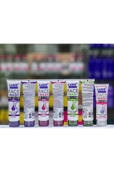LASER WHITE ليزر وايت غسول التفتيح العميق للوجه وشد المسامات للبشرة العادية - 150 مل