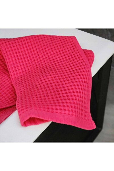 Pamuklu Waffle El Yüz Havlusu 50x90 cm HVL050 - Fuşya