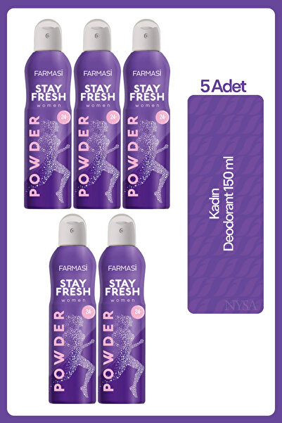 Farmasi Stay Fresh Powder Deodorant Kadın 150 ml - 5 Adet