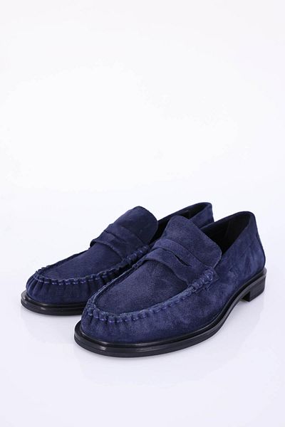 5in1Canpolat Navy Blue Moccasin 35507