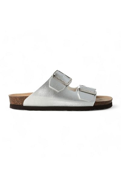 Genuins Women / Girls Slippers HONOLULU G105672 Genuins Shiny Silver