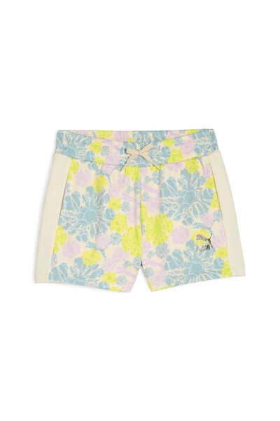 Puma Youth Girls T7 Snflr Shorts - Multicolor