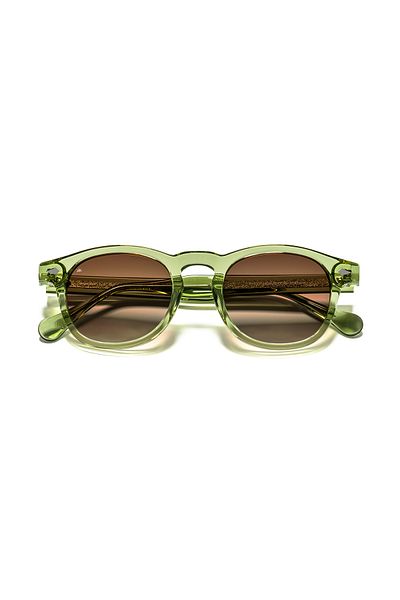 EYE OF HORUS Eoh4007 C6 Khaki Acetate Unisex Sunglasses