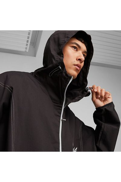 Puma Mens Melo X Toxic Basketball Dime Sweat Jacket - Black