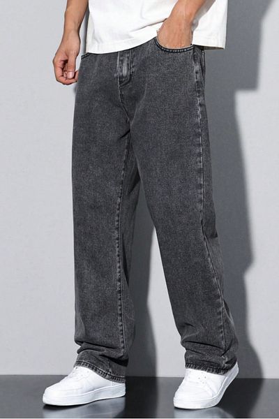 Tarz Cool Men's Smoked Relaxed Cut Baggy Pants