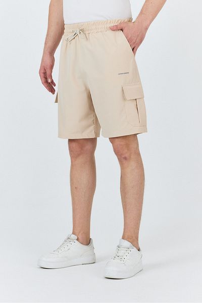 macharel jeans Men's Elastic Waist Parachute Shorts with Side Pocket Flaps