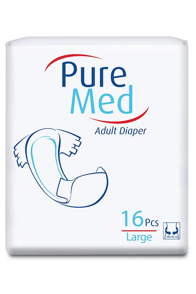 Pure Scutece Med Eco pentru adulți, mari, 16 bucăți