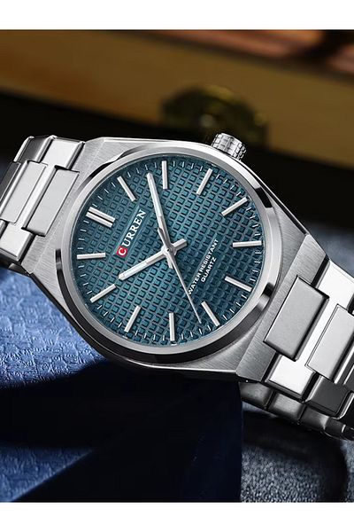Curren 8439 Original Brand Stainless Steel Band, Quartz Wrist Watch for men