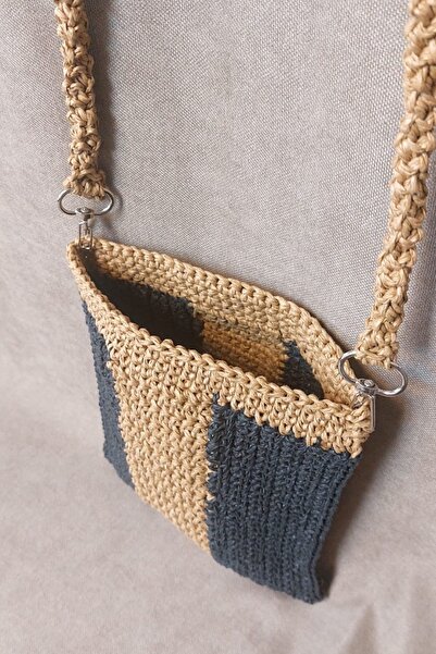 Uretti - Volkan 4975 6774 Handmade Paper Rope Shoulder Bag