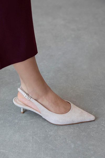 STRASWANS Cuesta Women's Heeled Suede Shoes Beige
