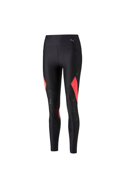 Puma Womens Ultraform High Waist Full Length Printed Running Sports Leggings - Black