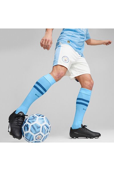 Puma Mens Manchester City Football Shorts - White