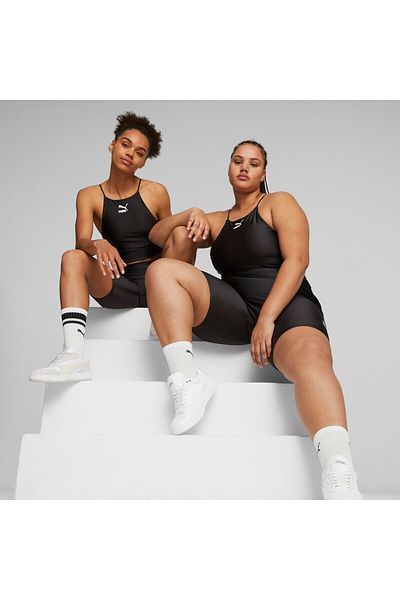 Puma Womens T7 Sports Crop Tank Top - Black