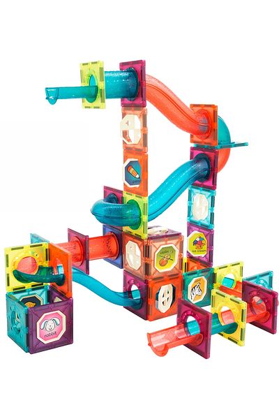 Yelajoy 178 pieces of magnetic building blocks toy set, free combination, BPA-free, for children aged 3-6