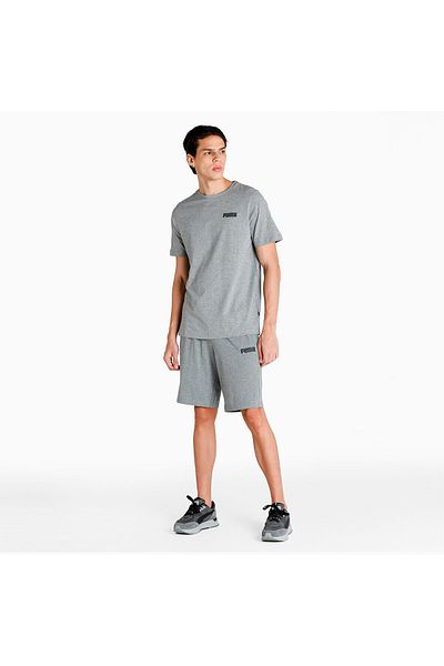 Puma Mens Essentials Jersey 10" Shorts - Gray