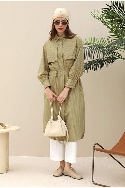 HEQA Knitted Bucket Bag Beige