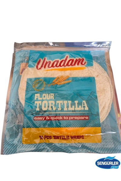 UNADAM TORTİLLA LAVAŞ 32CM 10'LU x 10 PAKET