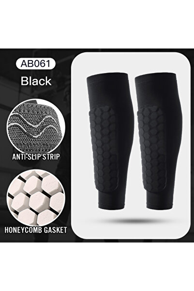 Choice L 2 PC-black 1Pcs Football Shin Guard Socks Sleeves with Foam,Calf Compression Sleeve Honeycomb Pads