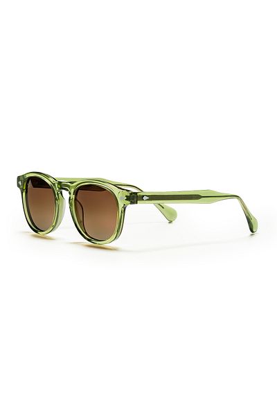 EYE OF HORUS Eoh4007 C6 Khaki Acetate Unisex Sunglasses