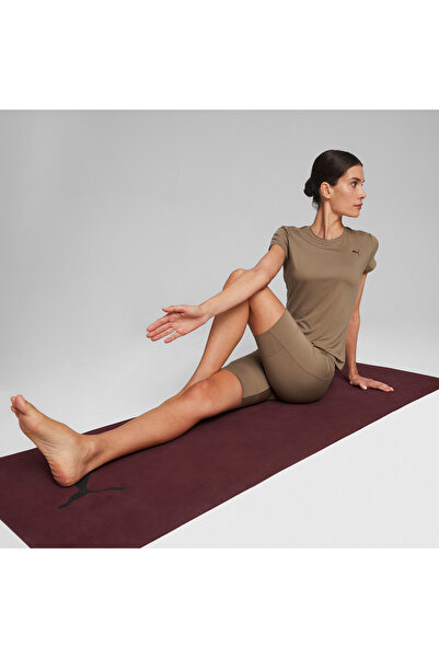 Puma Womens Studio Sheer Fashion Training T-shirt - Brown